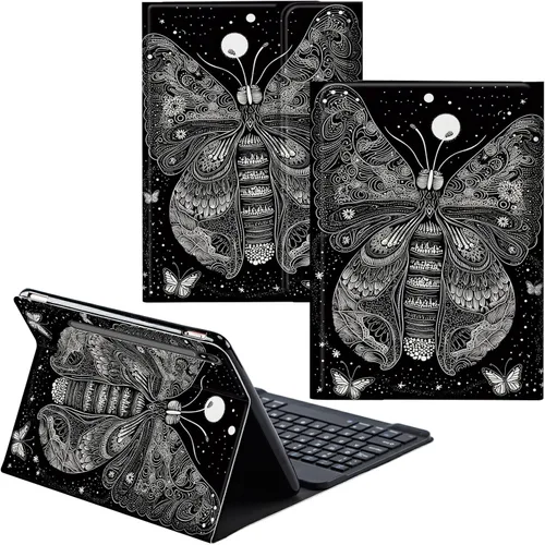 Vista 48 de Para Samsung Galaxy Tab S6 Lite Funda 2022/2020 Teclado Inalámbrico Desmontable Y Cubierta De Soporte De Cuero PU Funda Protectora Para Samsung