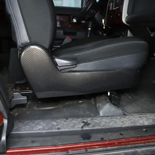 Vista 5 de LLKUANG Cubierta de panel de decoración lateral de asiento de automóvil para Toyota FJ Cruiser 2007-2022, accesorios de panel de ajuste de asiento