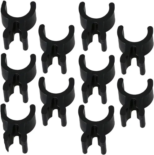 Liyafy Clip para bolígrafo de trompeta de cuerno francés negro de latón para creación de música, tomar notas, 10 unidades