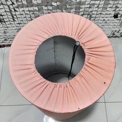 Vista 4 de Cubiertas de pedestal de oro rosa con purpurina para fiesta de cumpleaños de dieciséis dulces dieciséis puntos de Bokeh plateados, decoraciones