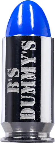 Vista 2 de B's Dry Fire Snap Caps ® - Tapas de entrenamiento Dummy .45 ACP (paquete de 5) (níquel azul)
