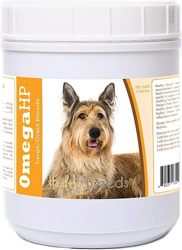 Vista 240 de Healthy Breeds Siberian Husky Omega HP - Masticables suaves para piel y pelaje, 90