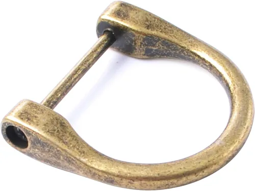 Bobeey 4 anillos en D de 1 pulgada en forma de herradura, anillos en forma de U, anillos en forma de D, anillo en forma de herradura, anillo en D,