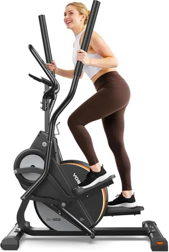 YOSUDA Elliptical Exercise Machine, 3-in-1 (Elliptical + Cardio Climber + Stair Stepper) Elliptical Machine for Home with 45°Incline, 15.5 in