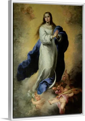 Vista 9 de The Immaculate Conception, 1660-65 - Lienzo decorativo para pared, diseño de ángel
