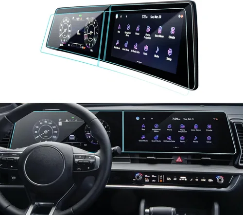 Vista 65 de Protector de pantalla de coche para Ford Edge 2024 2025 2023 2022 2021 (SE/SEL/ST-Line/Titanio/ST) Accesorios Protector de pantalla de vidrio