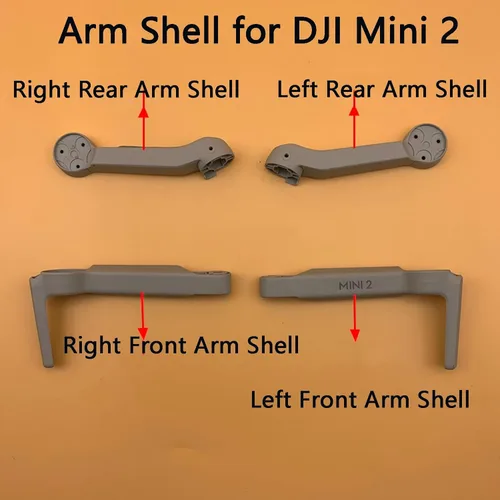 Vista 3 de Reemplazo del brazo delantero izquierdo para DJI Mini 2 Drone Arm Shell Cover Frame Arm Assembly Piezas de repuesto para DJI Mavic Mini 2