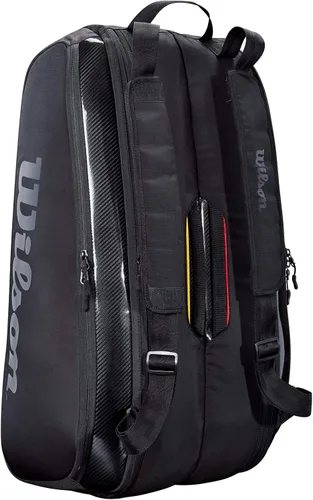 Vista 2 de WILSON Bolsa de tenis para adultos, Negro -, Personal de Super Tour Pro