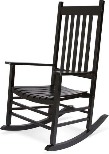 Vista 15 de Shine Company - Balancín para porche estilo Vermont, Silla mecedora de madera de respaldo alto, Aruba