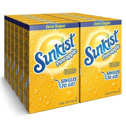 Vista 14 de Sunkist Soda paquete variado, Singles To Go VIT C (30 palitos en total)