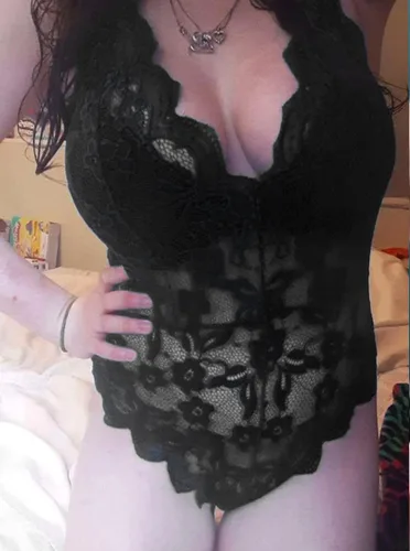 Vista 8 de Avidlove - Body de encaje sexy lencería de una pieza para mujer escote en V profundo