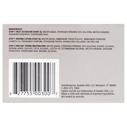 Vista 7 de Kit profesional de permanente acondicionadora Ogilvie Salon Styles Precisely Right - Ideal para cabello tratado con color, normal - 1 aplicación