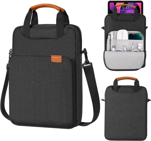 Vista 9 de MoKo Bolsa de hombro para tableta 9-11, se adapta a iPad Air M4 2026/Pro M5, iPad A16, i-Pad 10/9/8th 10.9/10.2, Surface Go 3/2 10.5, Tab S8/S9 11