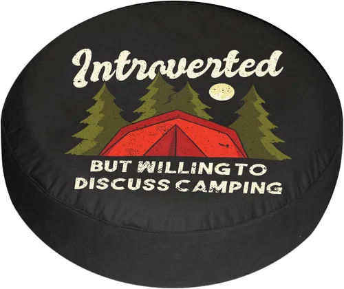 Vista 7 de Cubierta de neumático de repuesto para remolque, cubiertas de neumáticos introvertidos para neumáticos de remolque, resistentes a la intemperie, a