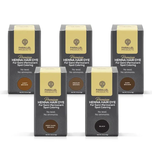 Vista 7 de Parallel Products - Kit de coloración con henna para manchas - Tinte para cabello con henna - 3 gramos - Tinte para coloración profesional puntual