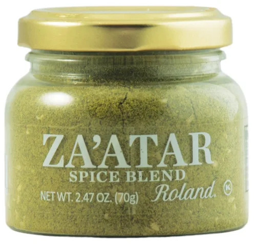 Roland Foods Mezcla de especias Za'atar, alimentos importados especiales, tarro de 2.47 onzas
