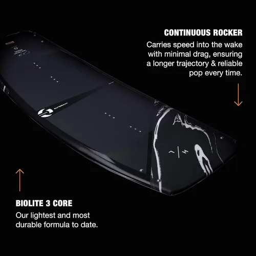 Vista 6 de Hyperlite Cryptic Wakeboard + Remix Bindings Wakeboard Paquete - Perfecto para ciclistas intermedios a avanzados