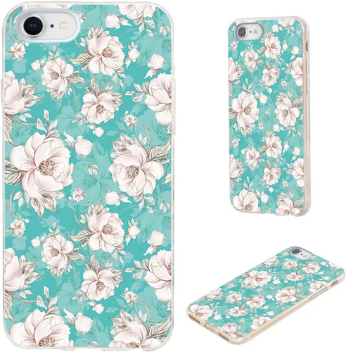 Vista 20 de Funda protectora completa delgada y suave de TPU transparente para iPhone SE 2022/2020, iPhone 8/7/6S/6 - Diseño de música divertida guitarra