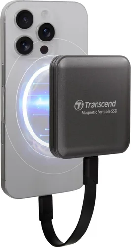 Vista 10 de Transcend ESD420 SSD externo magnético de 1 TB, hasta 2000 MB/s, compatible con Apple 4K ProRes HDR Record, MagSafe