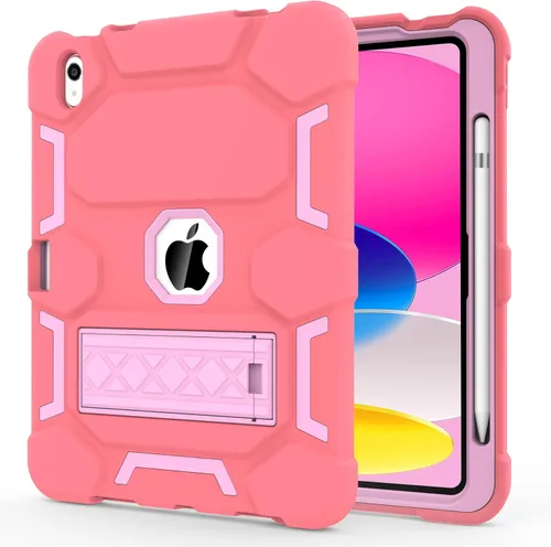 Vista 14 de Funda CCMAO para iPad (A16) 11ª/10ª Generación (2025/2022), Funda para iPad 10ª Generación con Soporte y Porta Lápiz, Funda Protectora Híbrida