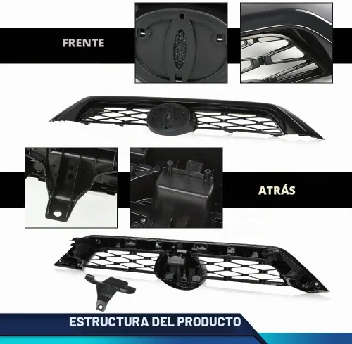 Vista 7 de PIT66 Kit de Cuerpo de Ensamblaje de Parrilla de Parachoques Delantero Compatible con Toyota 4Runner Limited 2014-2019
