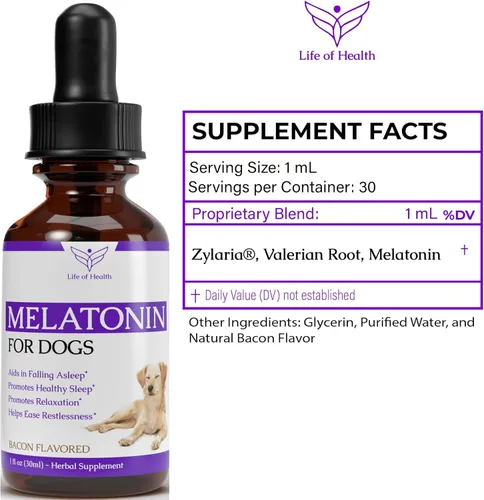 Vista 2 de Melatonina para perros Melatonina para perros Melatonina para el sueño de los perros Ayuda para dormir para perros Ayuda para dormir