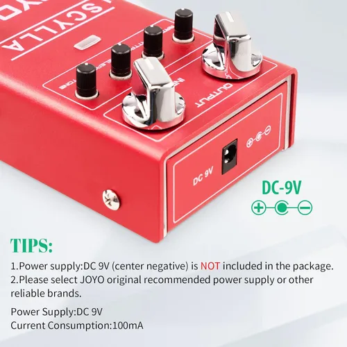 Vista 4 de JOYO Pedales de Bajo para Guitarra, Pedal de Efecto Compresor con Perillas de Compresión Precisas, Bajo Ruido y Alto Rango de Control Dinámico
