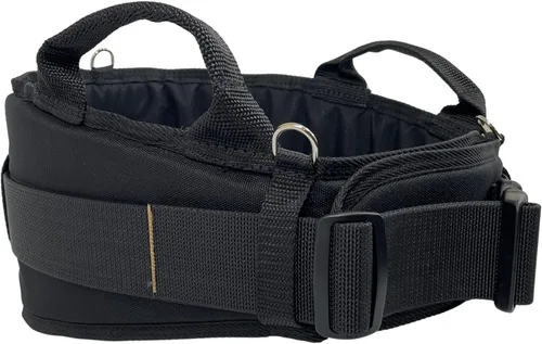 Vista 7 de Boulder Bag MAX Comfort - Cinturón de herramientas de soporte para espalda, color negro, hebilla de metal con punta de cuero