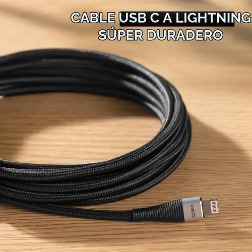 Vista 8 de Cable USB C a Lightning de 6 pies, paquete de 2 [certificado Apple MFi], cable de carga rápida tipo C a cable Lightning para iPhone 14 Pro