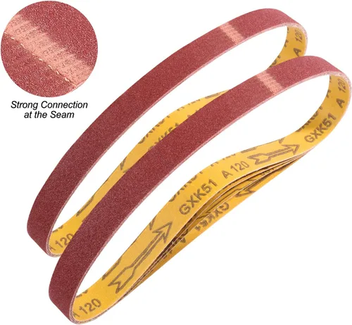 Vista 5 de S SATC Bandas de lijado de 1 cinta de lijado de 30 pulgadas, banda de lijadora, papel de lijadora