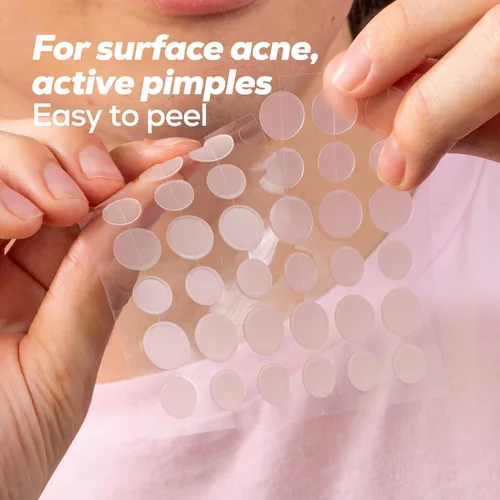 Vista 4 de Hanhoo Parches de manchas hidrocoloides, 288 unidades – Tratamiento invisible de manchas de espinillas para el acné. Absorbe líquidos y protege