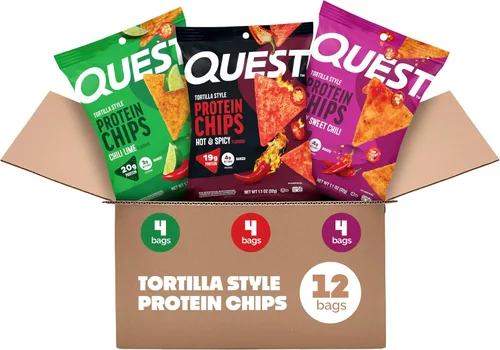 Vista 23 de Quest Nutrition Tortilla Style Protein Chips, Buffalo Ranch, 0.67 oz de proteína, 0.14 oz de carbohidratos netos, aperitivo de proteína sin gluten