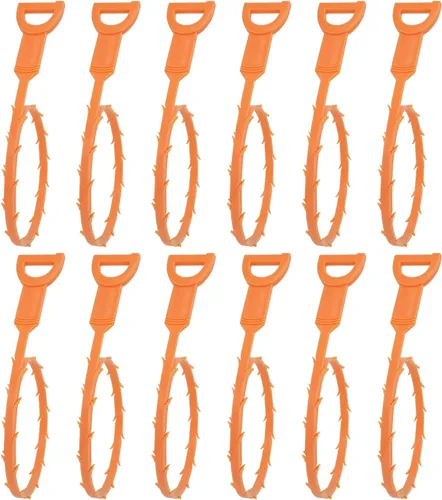 Amazon Basics Herramienta flexible para eliminar obstrucciones de drenaje, eficaz para la limpieza del cabello y los desechos, 19.6 pulgadas,