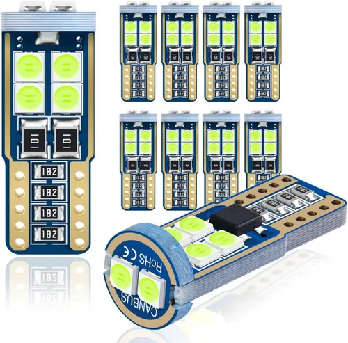 Vista 9 de Festoon DE3175 3175 6428 - Bombillas LED de color azul hielo extra brillantes para luces interiores de automóvil, matrícula, mapa, domo, puerta