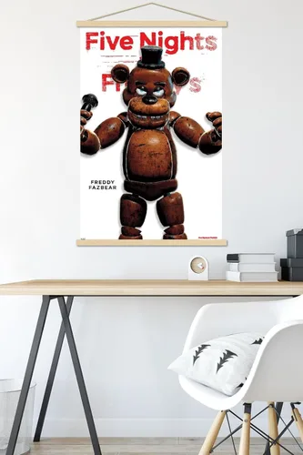 Vista 5 de Trends International Five Nights at Freddy's - Póster de pared con marco magnético de la serie Freddy