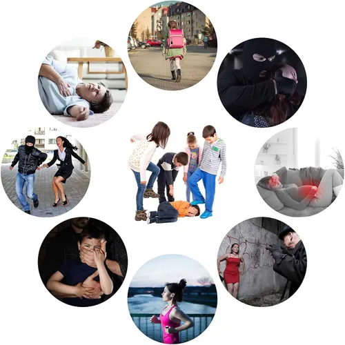 Vista 7 de Safesound Personal Alarm Siren Song 1-Pack - Alarma de Autodefensa de 130dB Llavero con Linterna LED de Emergencia - Dispositivos de Protección