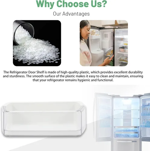 Vista 5 de HECASA DA97-08406A DA97-08406B/C - Estante para puerta de refrigerador compatible con Samsung Refrigerator AP4578480 2051375 PS4175803 EAP4175803