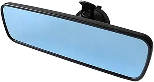 Vista 11 de Espejo retrovisor, espejo HD antirreflejo de 9.56 pulgadas, espejo retrovisor universal para interior del automóvil con ventosa ajustable y diseño