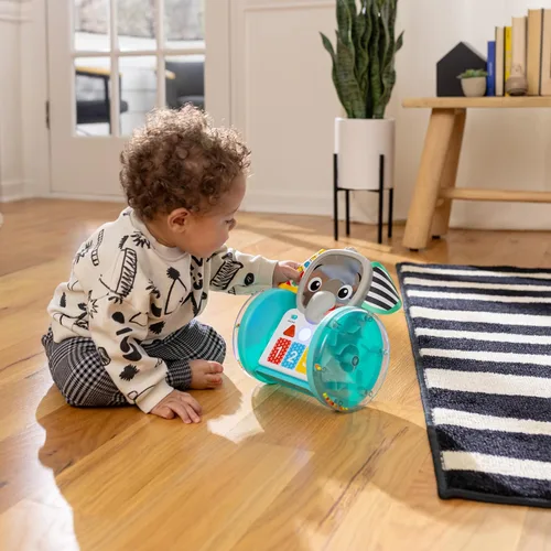 Vista 17 de Juguete de bebé para gatear Earl de Baby Einstein Chase & Tap, con espejo y música, para bebés de 6 meses en adelante