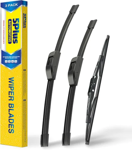 Vista 44 de 5 PLUS Limpiaparabrisas de repuesto para Jeep Wrangler JK 2008-2018, Jeep Wrangler 2007-2017 Premium para todo tipo de clima, limpiaparabrisas