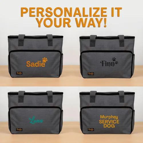 Vista 3 de Bolsa de viaje personalizada para perros – You Name It and We Make It, tu propia bolsa de viaje personalizada para mascotas, hazla especial para ti
