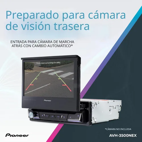 Vista 7 de Pioneer AVH-3500NEX Pantalla táctil motorizada de 7 pulgadas, DIN único - Apple CarPlay con cable y Android Auto, Bluetooth, cámara de respaldo
