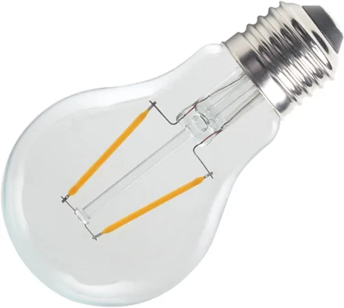Vista 5 de Lxcom Lighting Bombilla LED Edison A19, bombillas LED de filamento de 2 W, equivalente a 20 W, blanco cálido, 2700 K, no regulable, vidrio