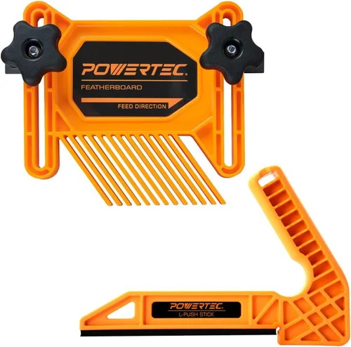 Vista 8 de POWERTEC Palillo magnético de lujo para sierra de mesa, mesa de enrutador, sierra de cinta y ensambladora, asas ergonómicas dobles con agarre