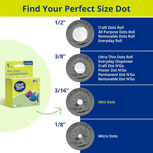 Vista 5 de Puntos de Pegamento, Mini Puntos, de Doble Cara, 5 mm, 900 Puntos, Cinta de Pegamento para Manualidades DIY, Puntos de Pegamento Adhesivos