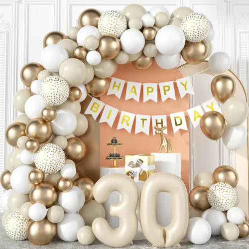 Vista 16 de Decoraciones de Cumpleaños 18 para Niños Globos Negros y Dorados Kit de Arco de Guirnalda con Número 18 Globo de Confeti de Papel de Aluminio