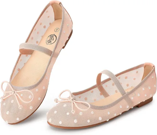 Vista 13 de Trary Cavie - Zapatos planos de ballet para mujer, zapatos Mary Jane para Rosa