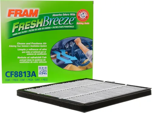 Filtro de aire de cabina FRAM Fresh Breeze con carbón activado y bicarbonato de sodio Arm & Hammer, CF8813A para vehículos Honda