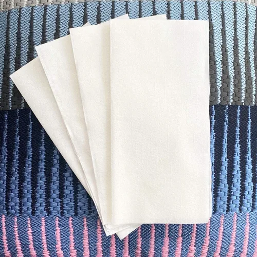 Vista 8 de Toallas de invitados desechables similares a lino Servilletas de baño Servilletas de boda Toallas desechables de lino premium (blanco, 120)