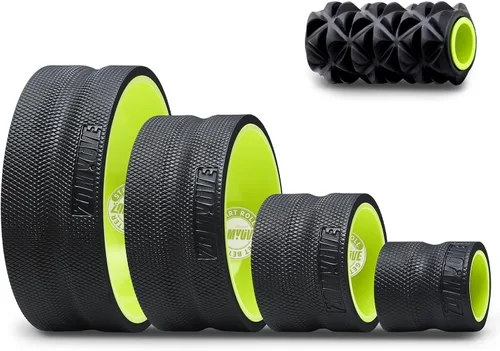 Vista 11 de Paquete de 3 Rodillos para Espalda - Rueda de Yoga para Alivio del Dolor de Espalda y Estiramiento, Rueda para Espalda para Masaje de Tejido